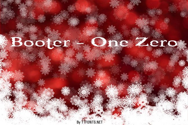 Booter - One Zero example